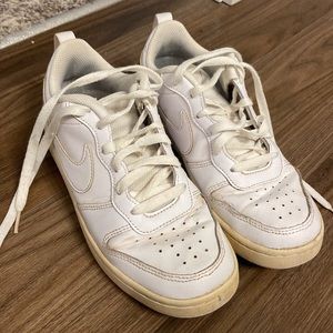 White Nike Air Force Sneakers